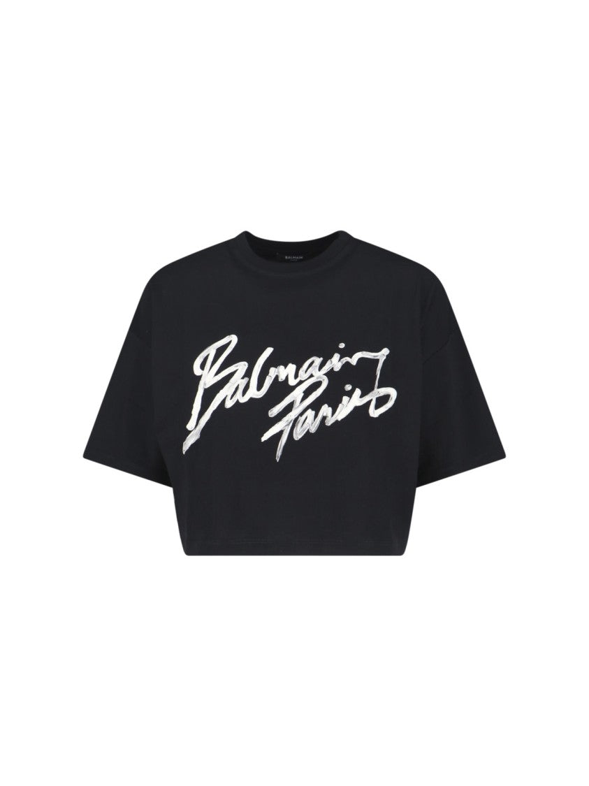 Balmain Classic Round Neck Black T-Shirt