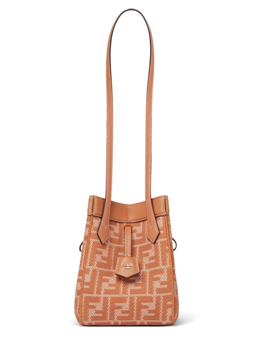Fendi Mini Origami-Design Bag With Leather Accents