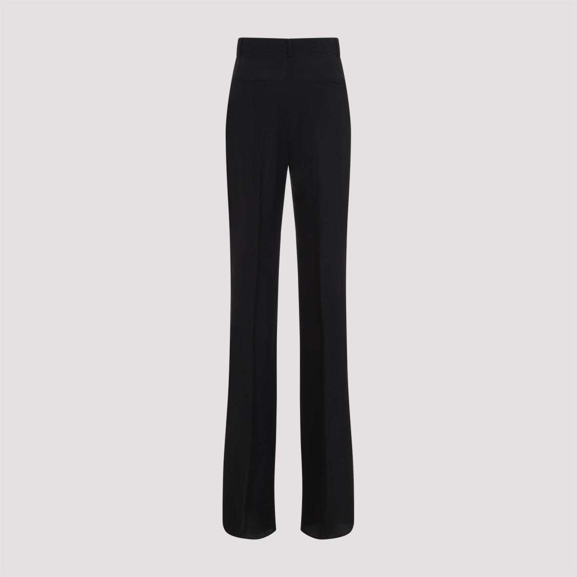 Sportmax Flared Black Trousers With Structured Waistband