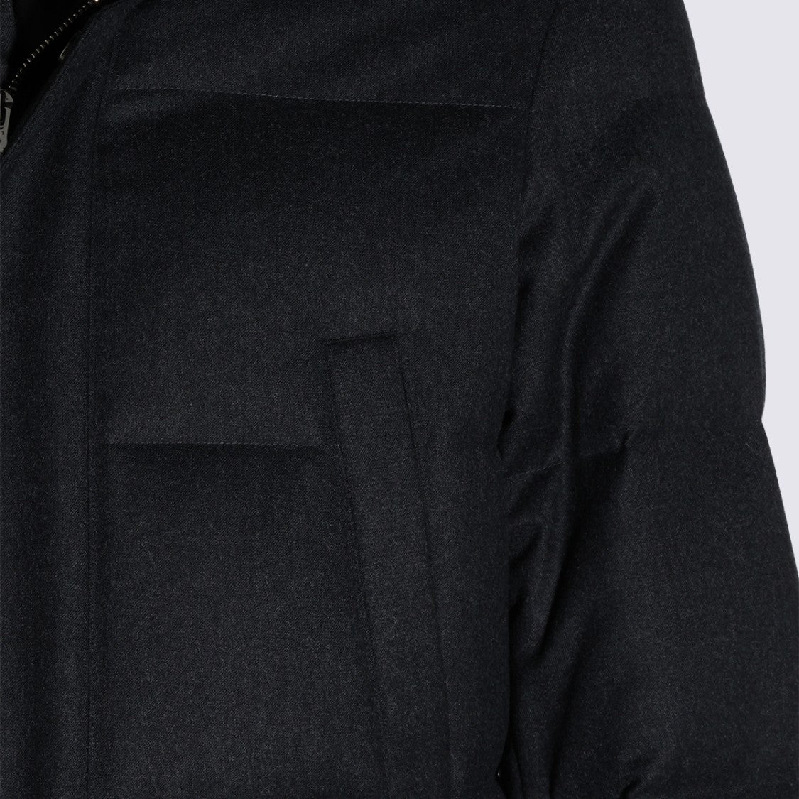 Montecore Asphalt Mid-Length Hooded Puffer Down Jacket
