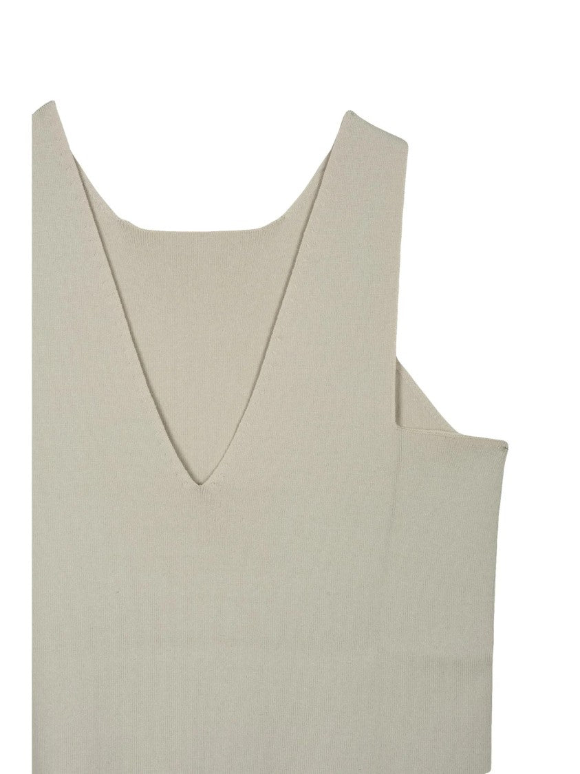 Alpha Studio Cropped Knit Top With Asymmetrical Neckline And Soft Finish