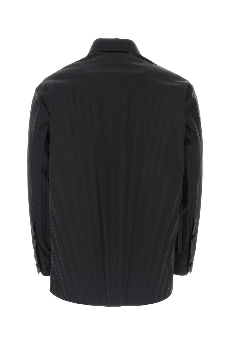 Valentino Garavani Black Tech Nylon Oversize Shirt