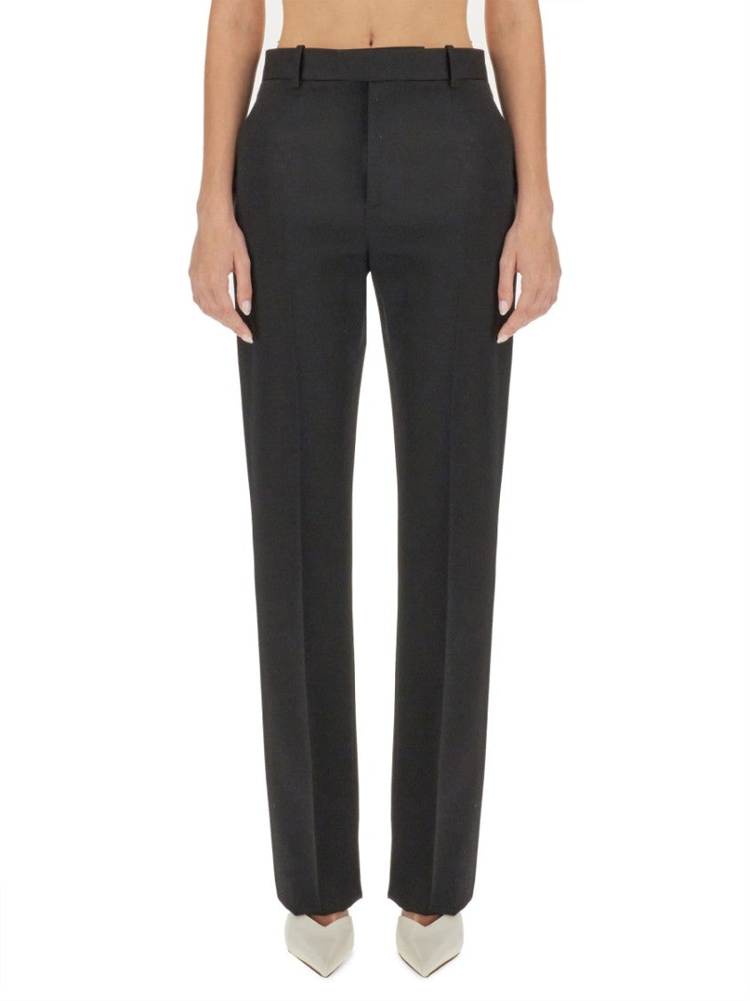 Bottega Veneta Slim Fit Tailored Pants In Wool