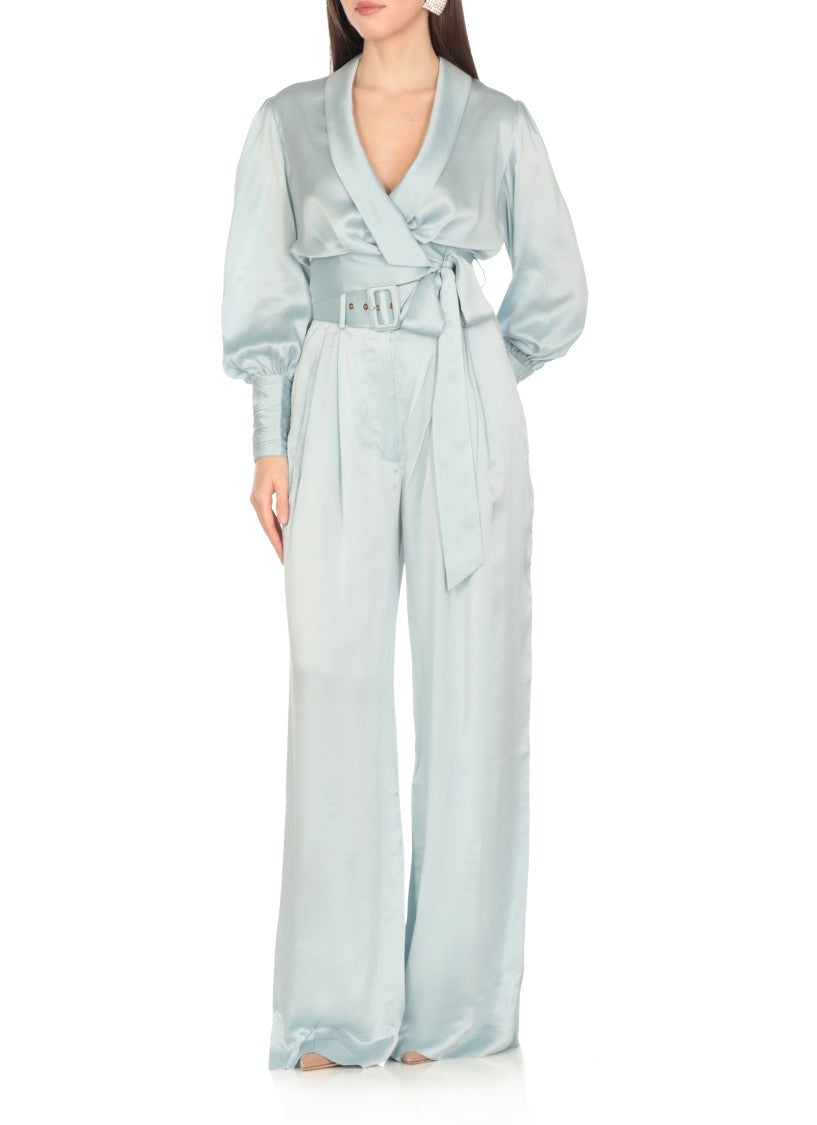 Zimmermann Light Blue Silk Pants
