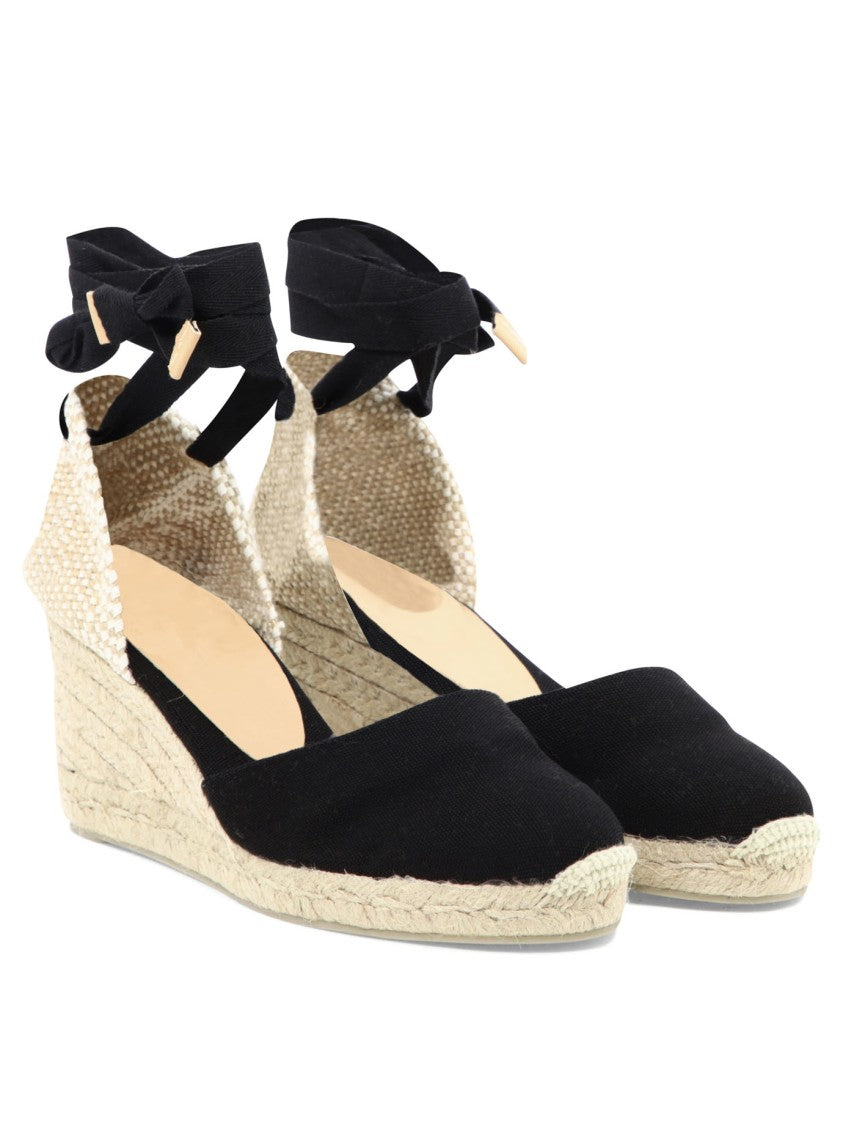 Castaner Braided Jute Wedge Espadrilles With Ankle Ties