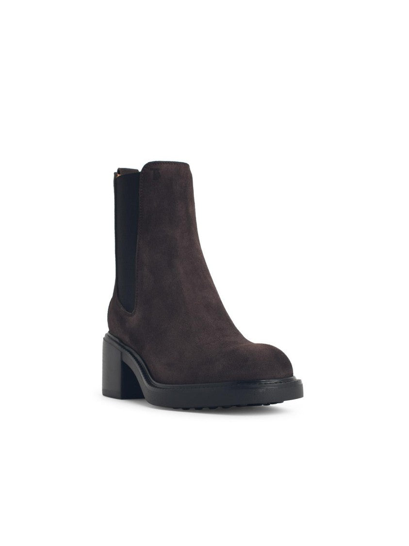 Tod's Brown Suede Ankle Boots