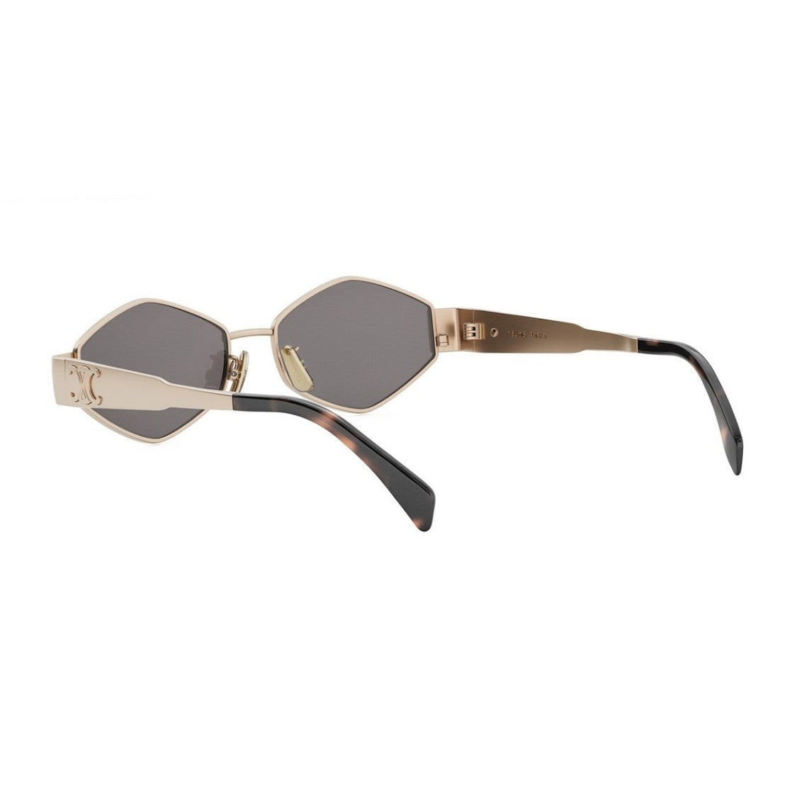 Celine Rose Gold Metal Triomphe Geometric Sunglasses