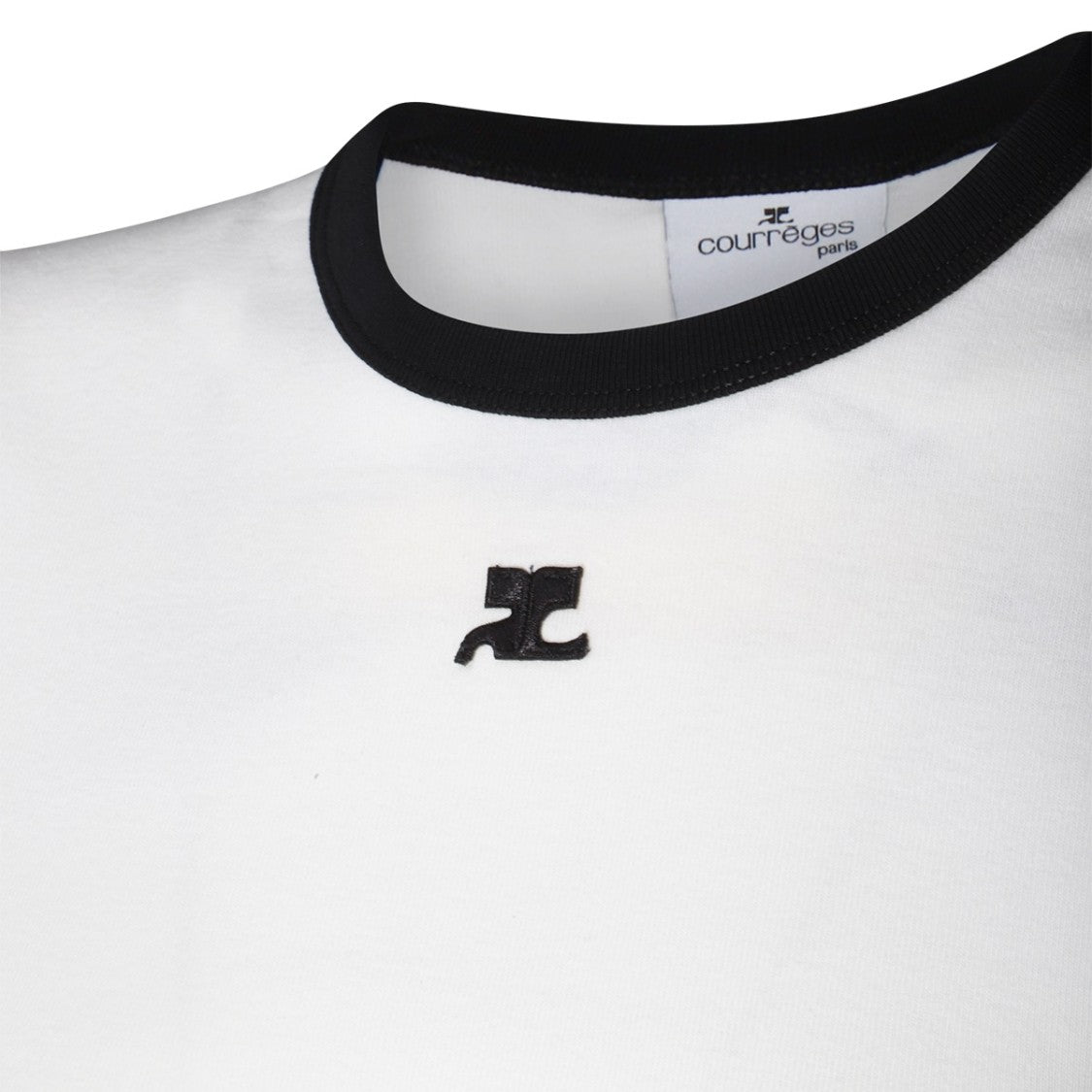 Courrèges White Cotton T-Shirt