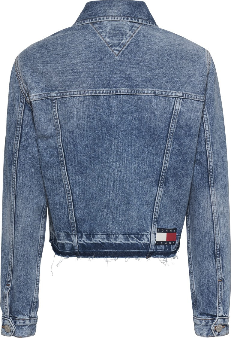 Tommy Jeans Cropped Slim Fit Denim Jacket