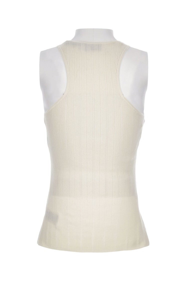 Elisabetta Franchi Ribbed Tricot Top