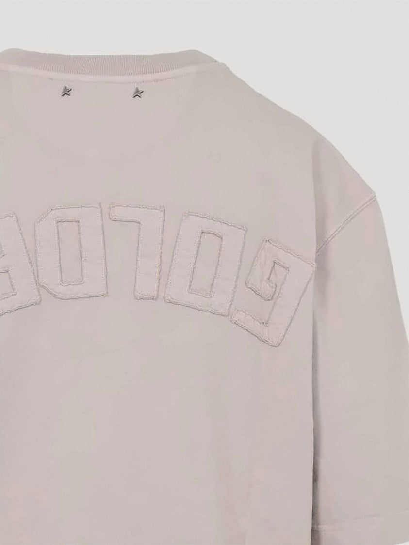 Golden Goose Boxy-Fit Cotton T-Shirt With Embossed Detail
