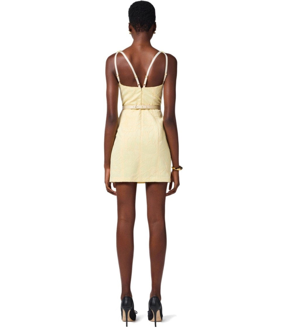 Elisabetta Franchi Lemonade Belted Dress