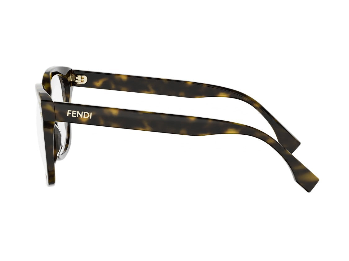Fendi Fe50161i Tortoiseshell Oversized Square Frame Eyeglasses