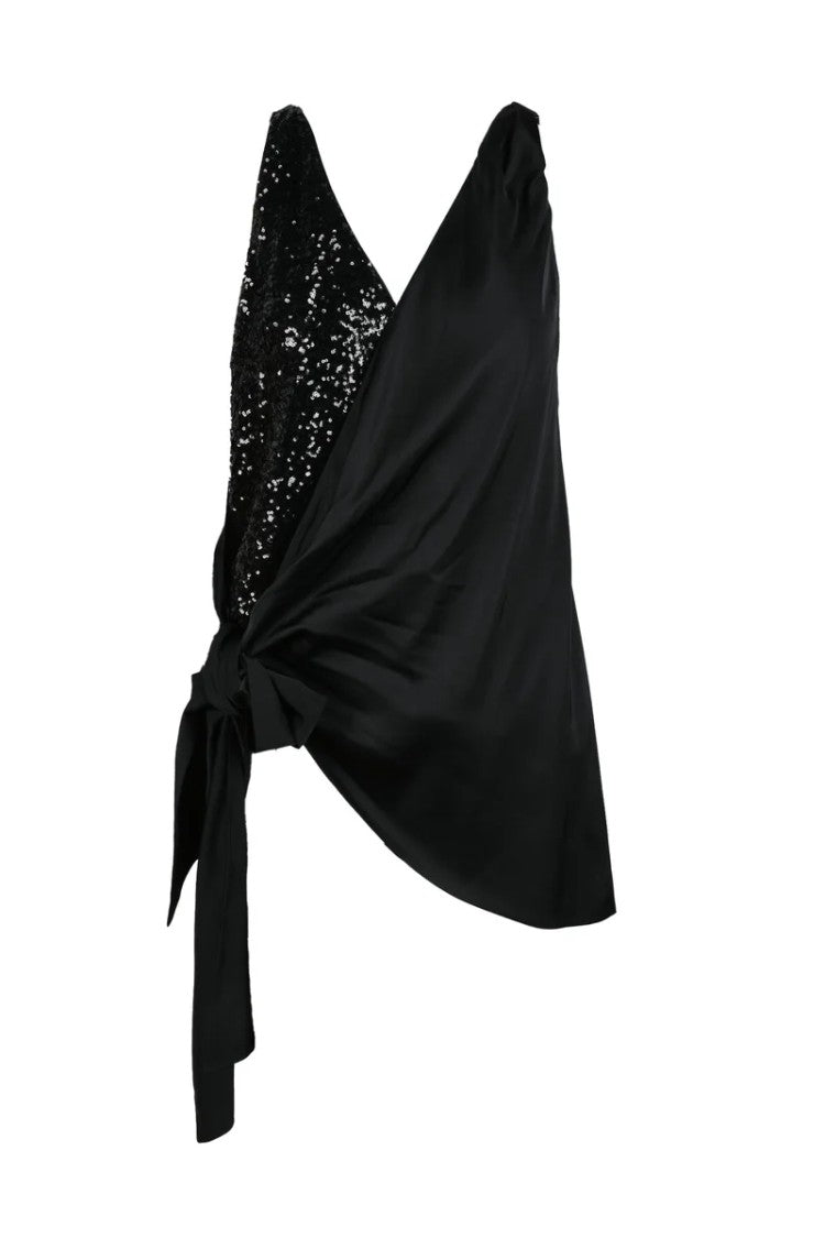 Pinko Mini Sequin Dress - Black