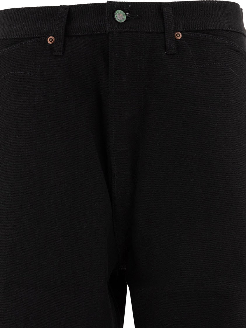 Brain Dead Straight-Leg Black Jeans With Five-Pocket Design