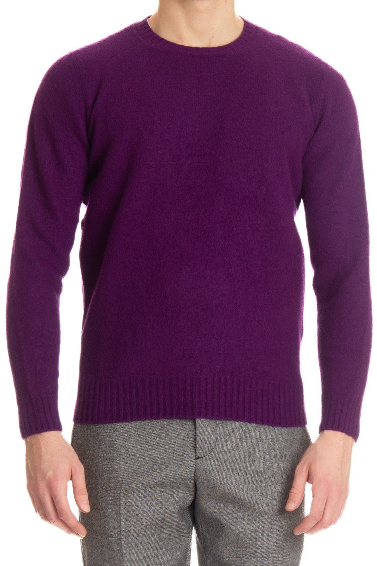 Drumohr Brushed Wool Crewneck Sweater
