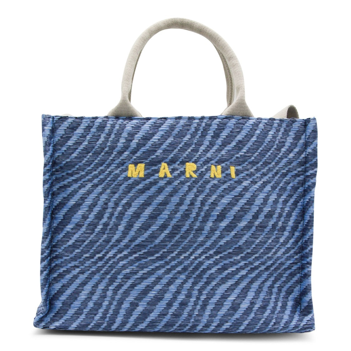 Marni Blue Patterned Tote Bag
