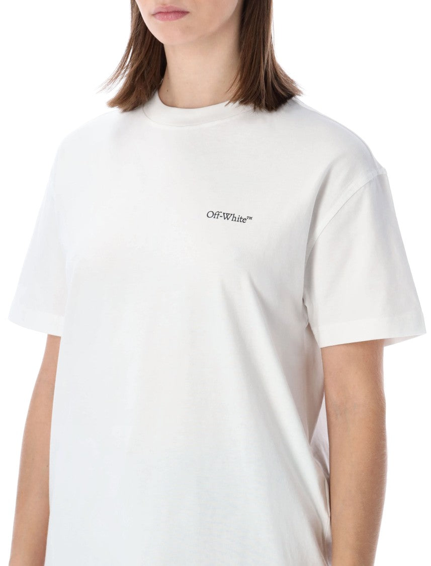 Off-White Arrow Floral Print Cotton T-Shirt