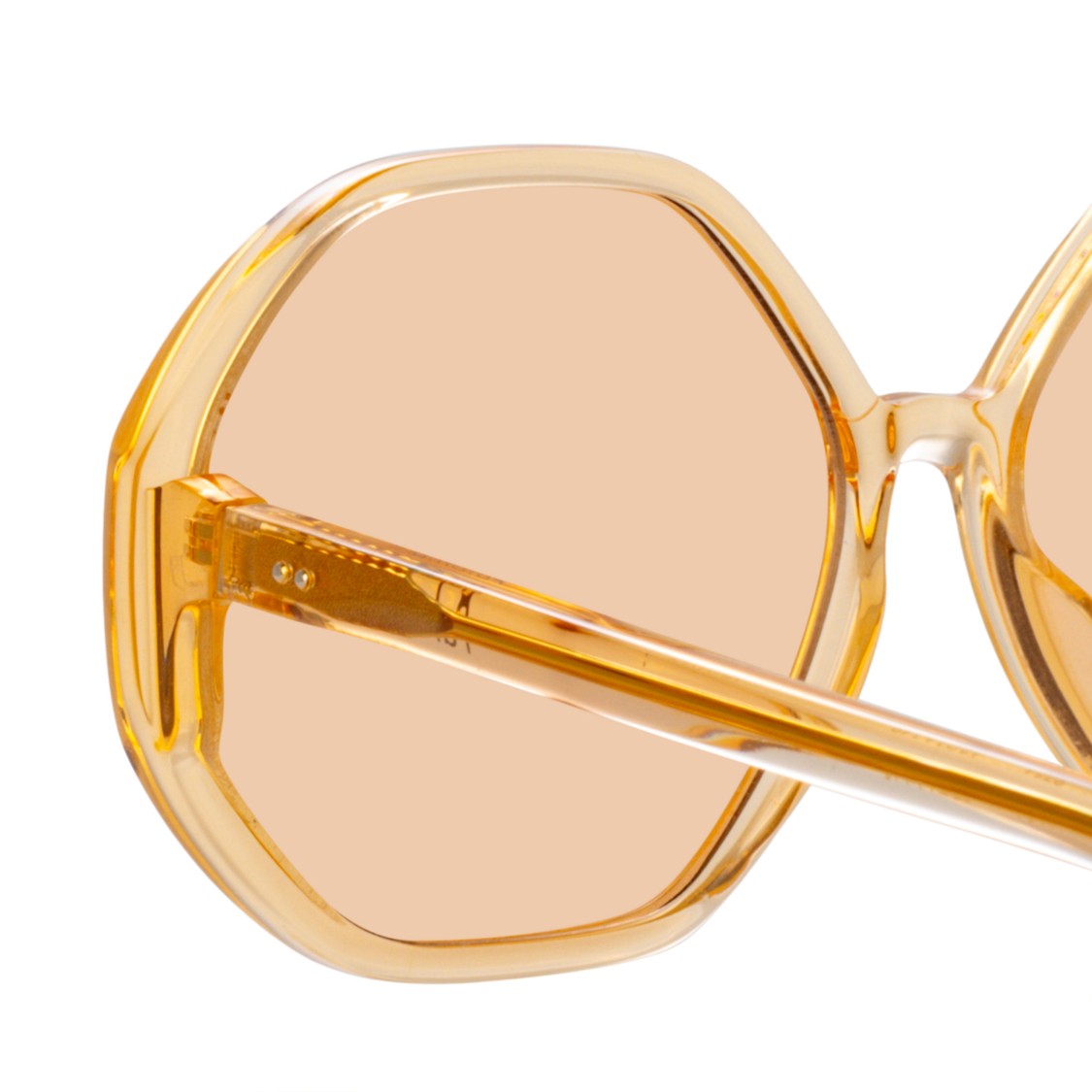 Linda Farrow Paloma Hexagon Sunglasses In O