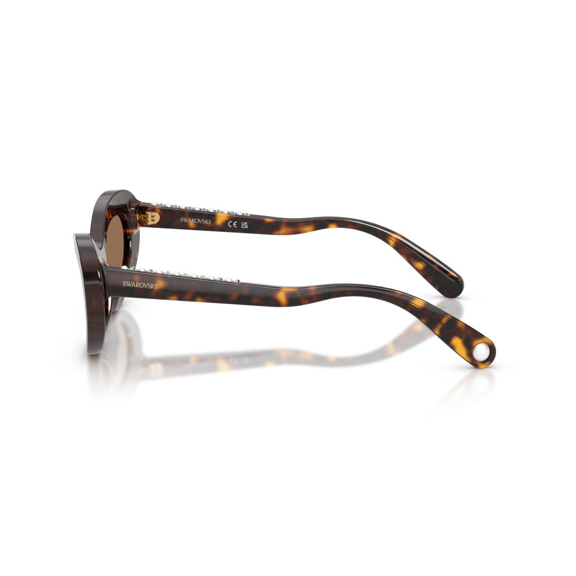Swarovski 0Sk6061u Cat-Eye Sunglasses With Tortoiseshell Acetate Frame