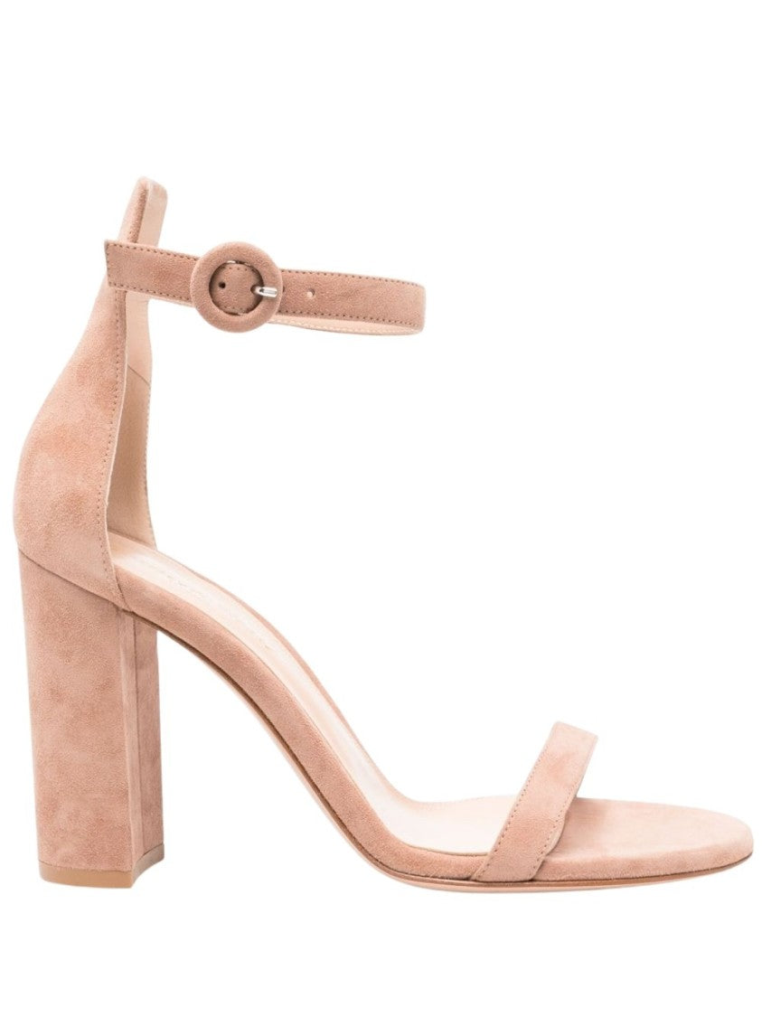 Gianvito Rossi Beige Suede Sandals