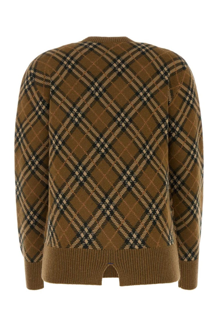 Burberry Embroidered Wool Blend Sweater