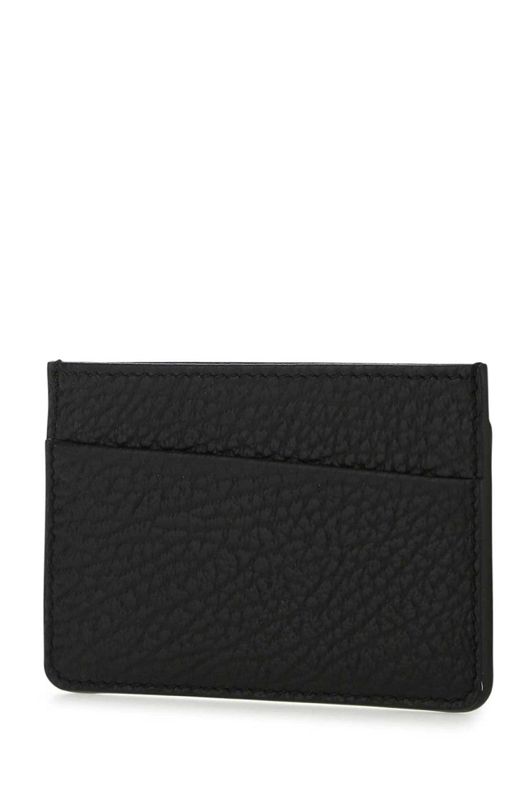 Maison Margiela Textured Black Leather Card Holder