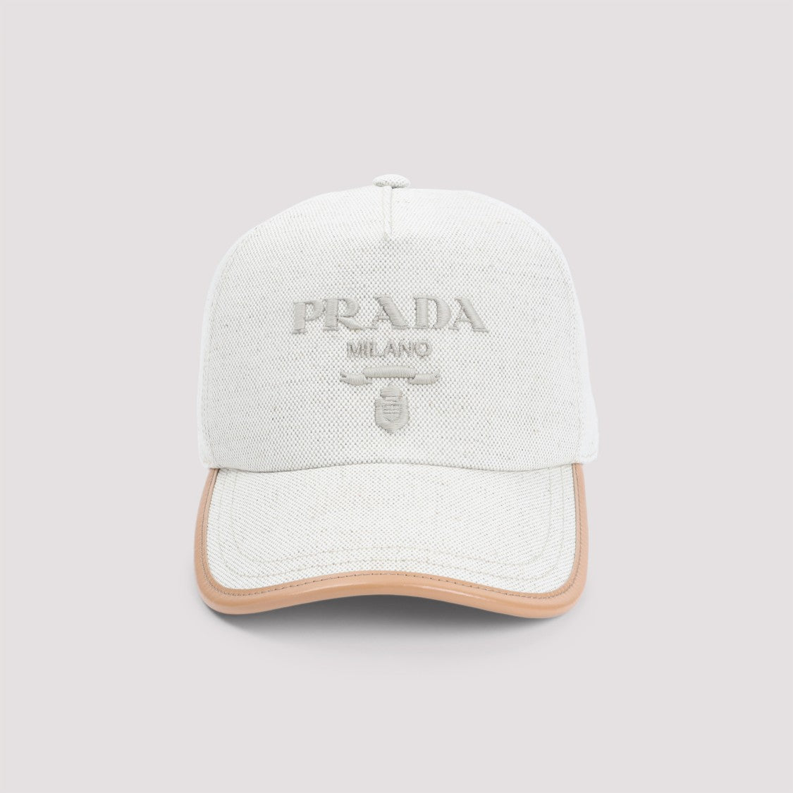 Prada Natural White Cotton Baseball Hat