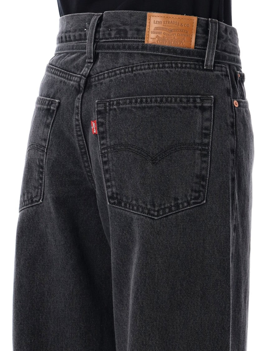 Levi's Mid-Rise Straight-Leg Denim Jeans With Tied Waistband