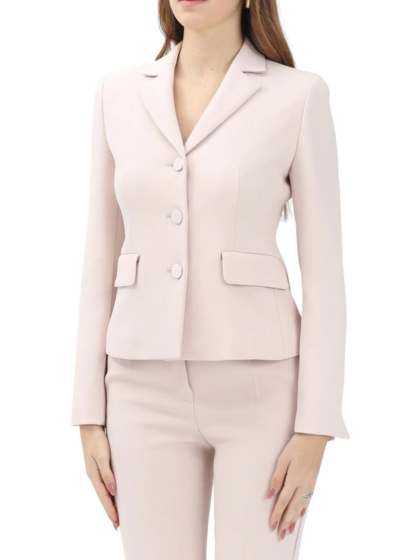 Max Mara Pink Acetate Polyester Fitted Jacket