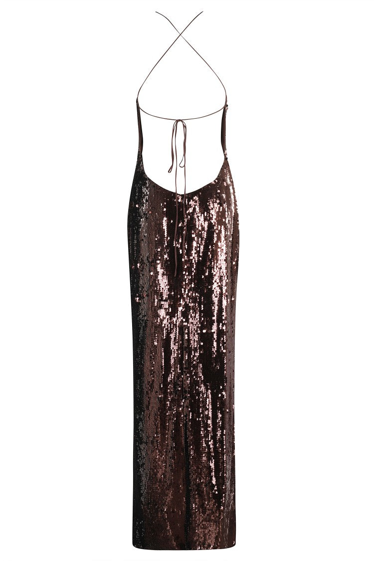 Magda Butrym Maxi Dress With Floral Appliqué