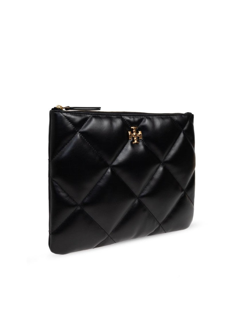 Tory Burch Quilted Black Calfskin Handbag