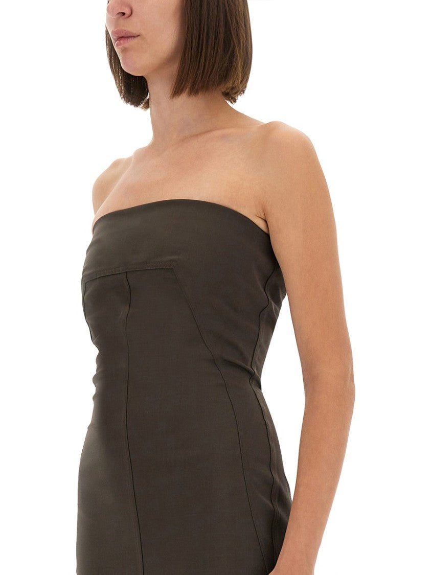 Rick Owens Strapless Fitted Dress