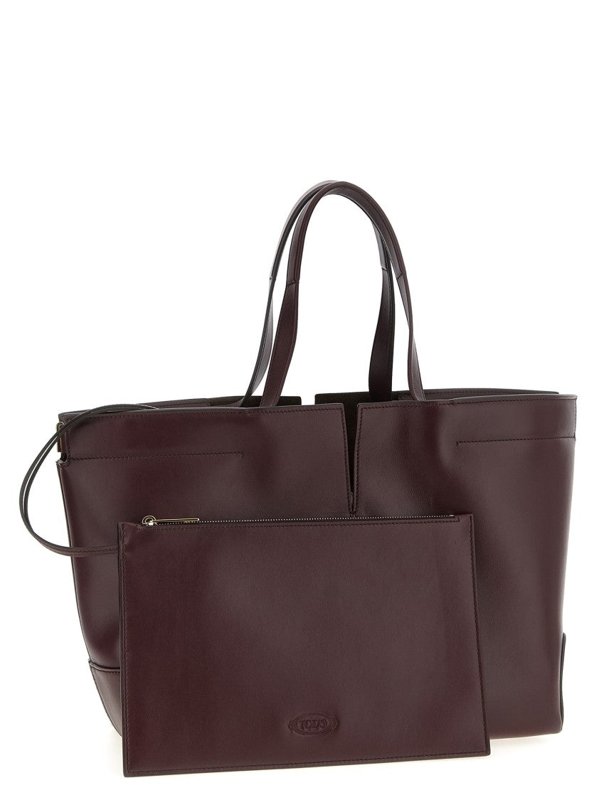 Tod's Medium-Small ' Di Bag Folio' Shopping Bag