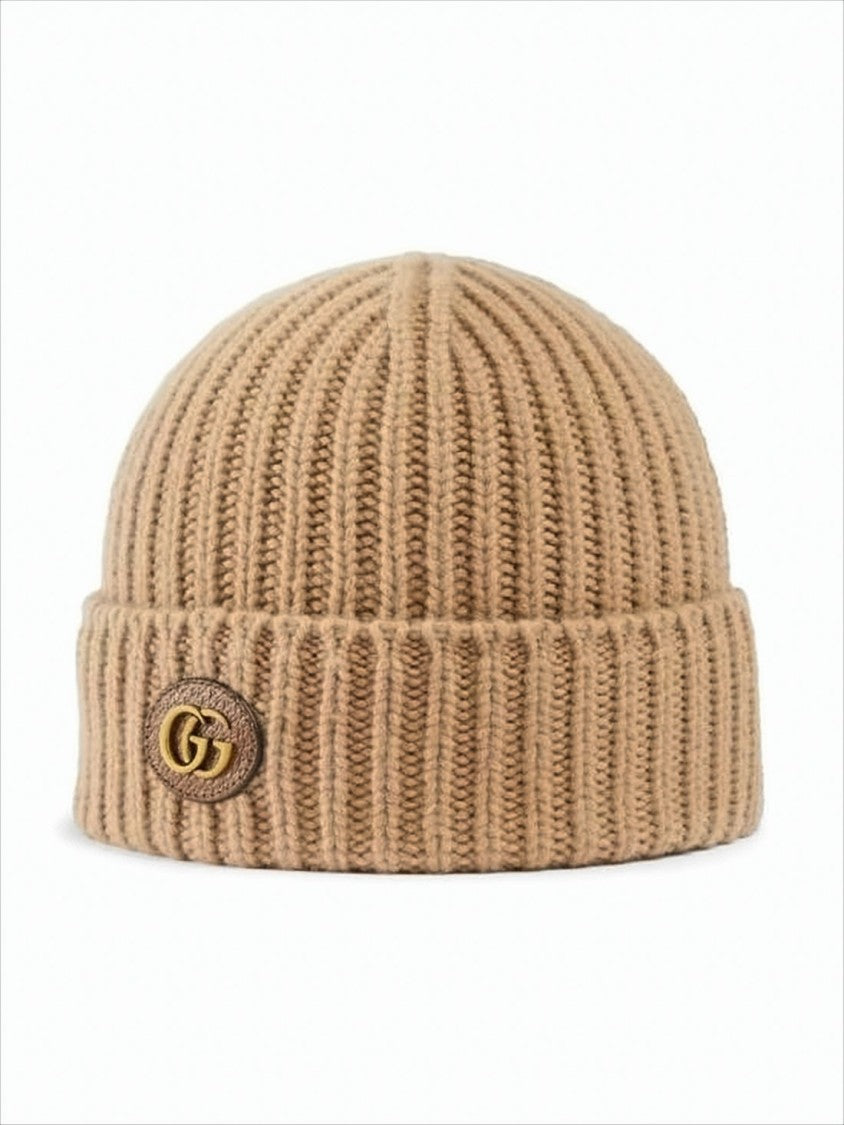 Gucci Ribbed Knit Beanie With Folded Cuff