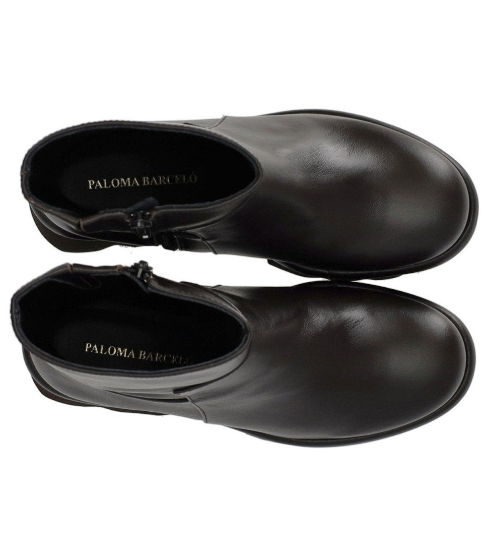 Paloma Barceló Hanne Ankle Boots With Chunky Rubber Sole And Zip Closure