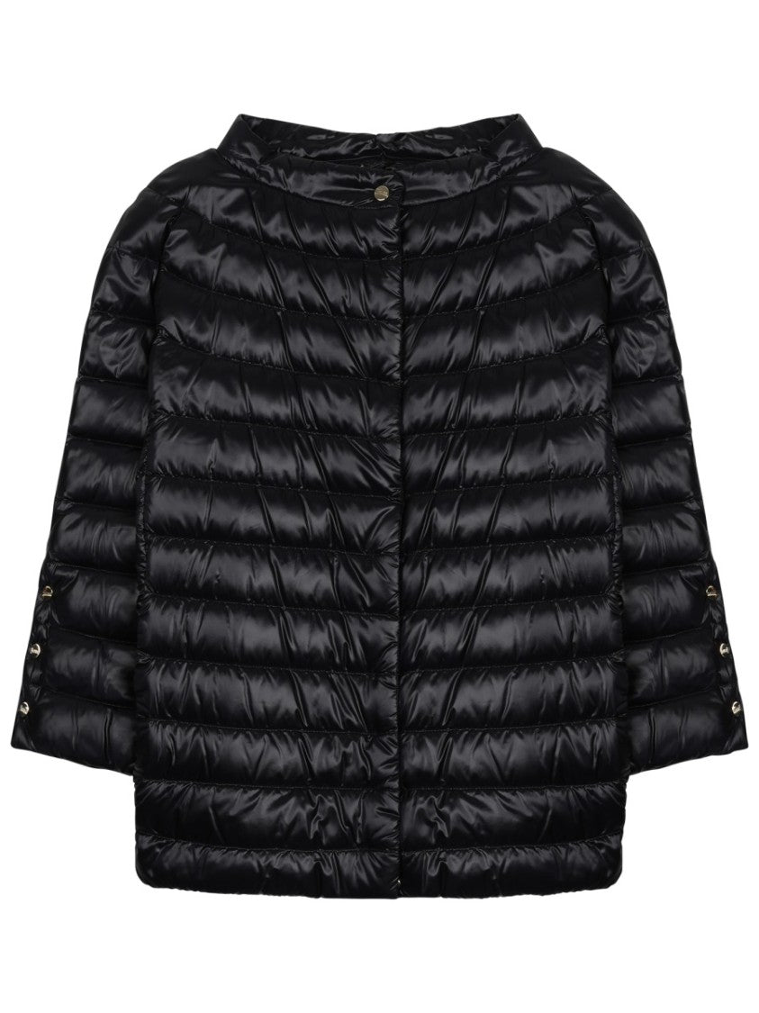 Herno Short Padded Jacket With Horizontal Quilting