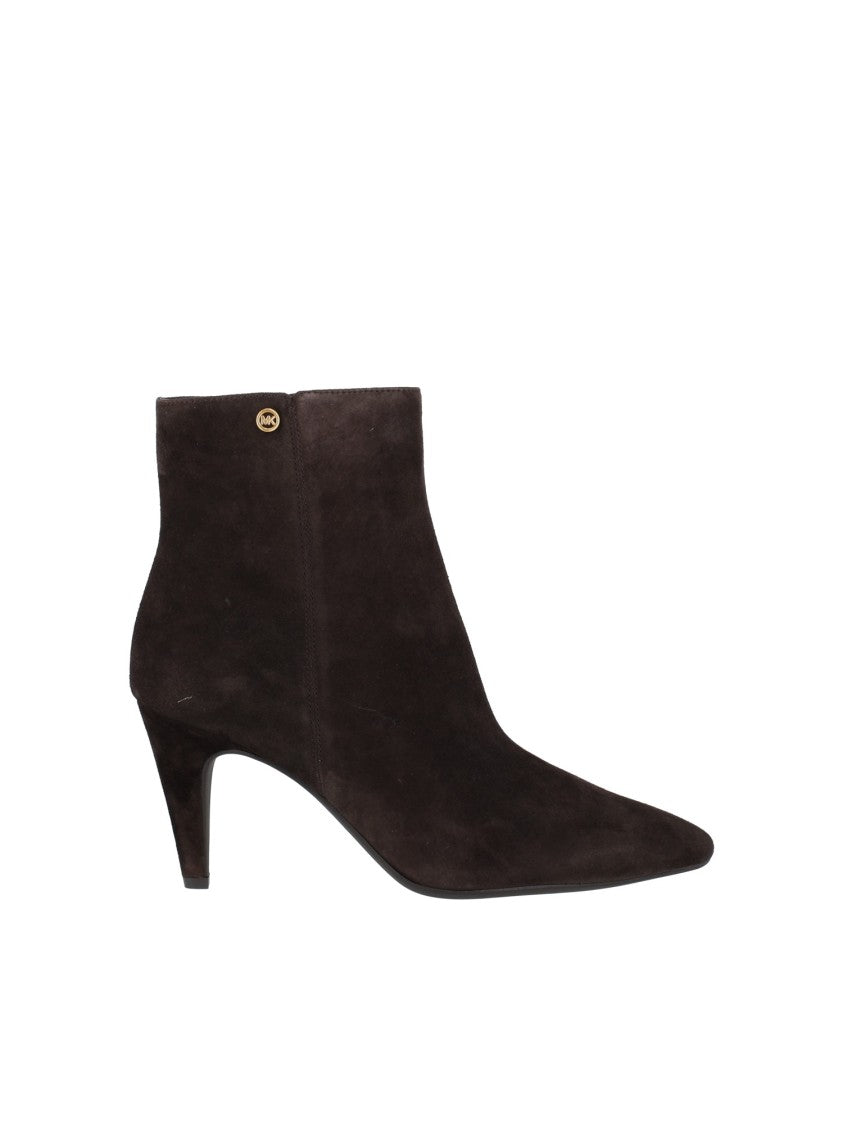 Michael Kors Brown Daniela Suede Pointed-Toe Ankle Boots