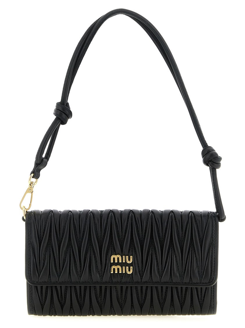 Miu Miu Wallet On Chain Nappa Matelassé