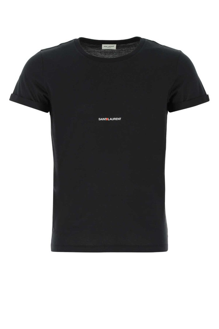 Saint Laurent Black Cotton T-Shirt