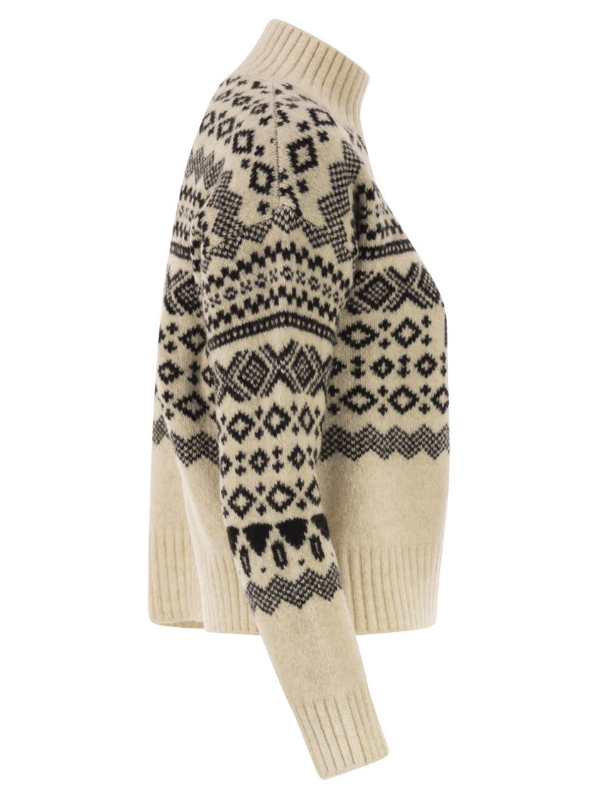 Max Mara Brioso1234 - Jacquard Wool And Alpaca Jumper