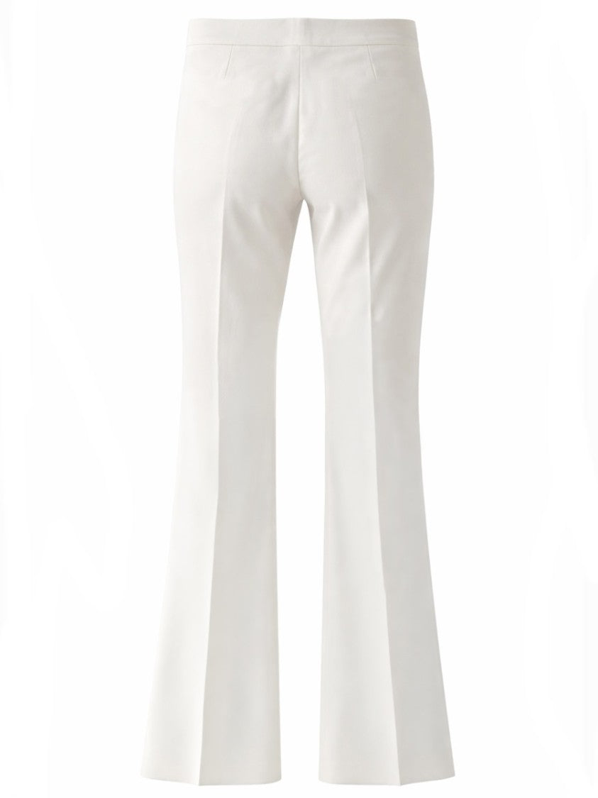 Max Mara Cecina High-Waisted Flare Fit Cotton Flared Pants