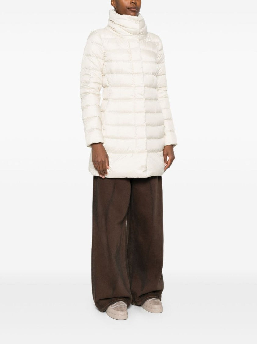Peuterey Quilted Minimalist White Coat