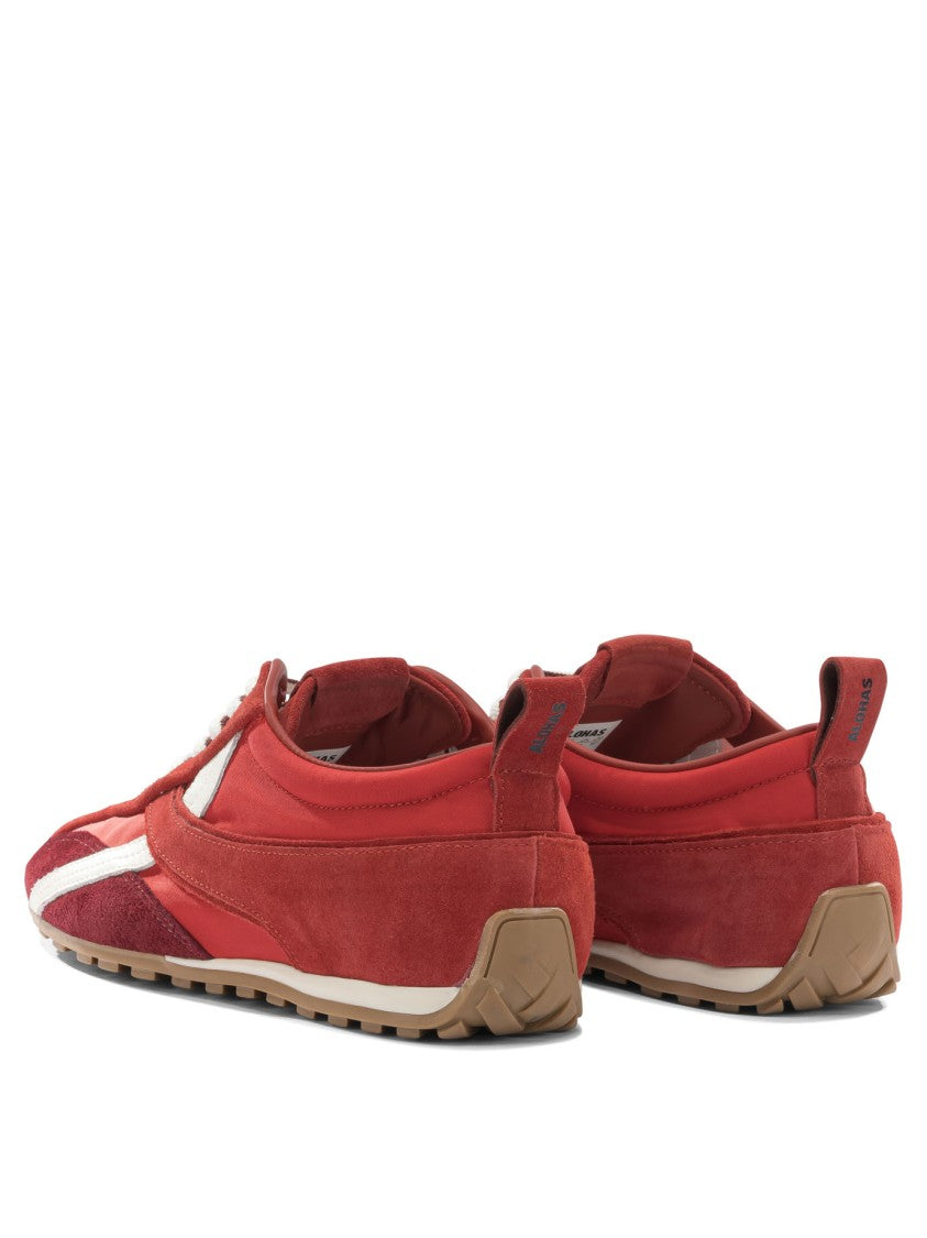 Alohas Minimalist Leather And Suede Sneakers With Integrated Lacing