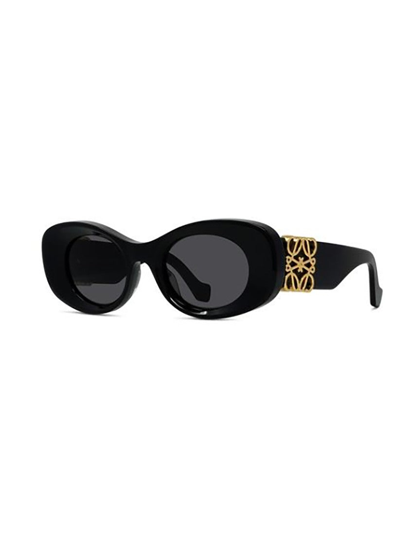 Loewe Black Lw40175i Glossy Oval Sunglasses