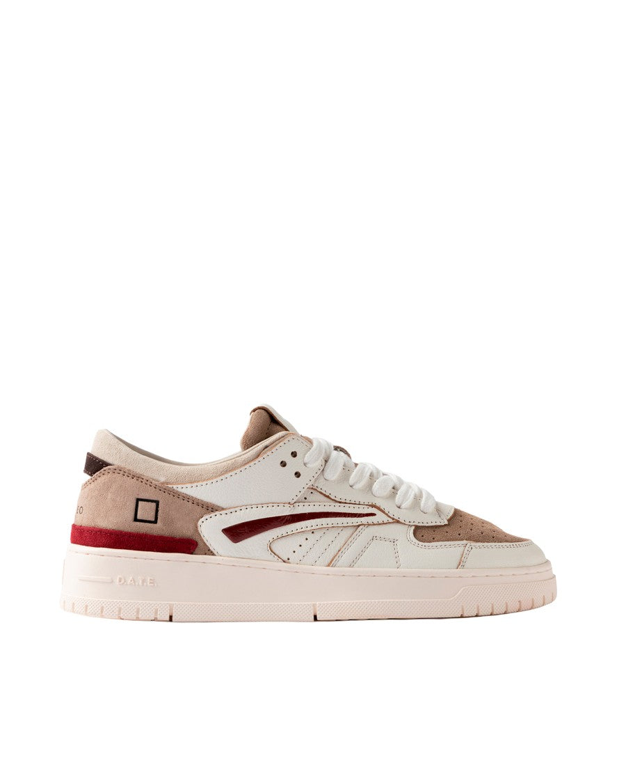 D.A.T.E Colorblock Low-Top Sneakers With Perforated Suede And Cotton Laces