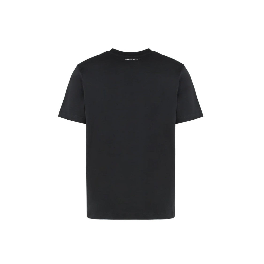Off-White Contrast Logo T-Shirt In Soft Cotton Fabric
