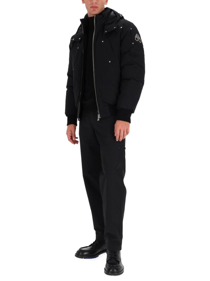 Moose Knuckles Ballistic Neoshear Hooded Cotton-Blend Bomber Jacket