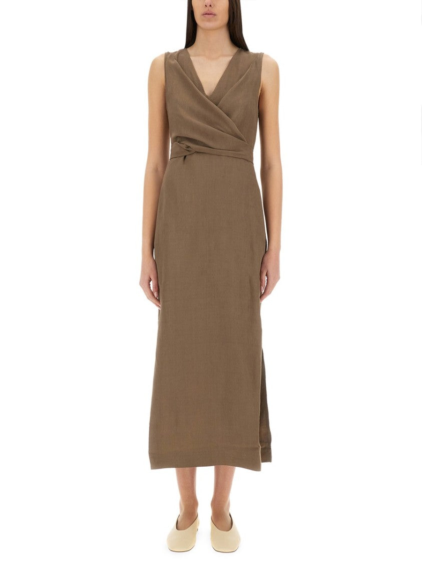Brunello Cucinelli "Wrap-Effect" Dress