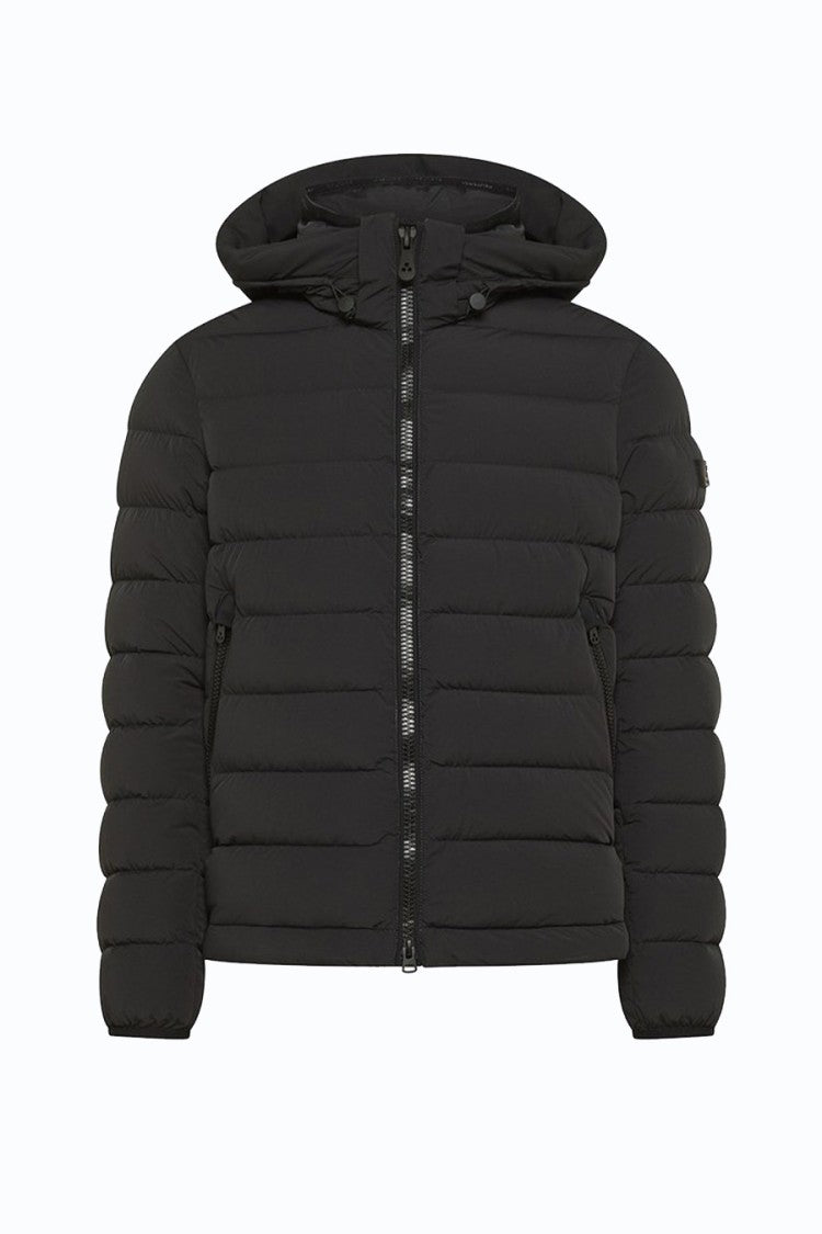 Peuterey Black Hooded Down Puffer Jacket